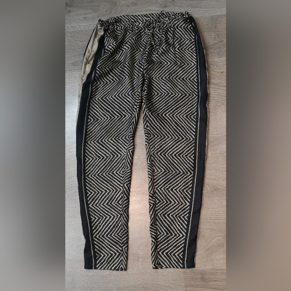 Y2k Vintage Elizabeth & James Ethnic Printed Satin Drawstring Waist Pajama Pant - Picture 1 of 16